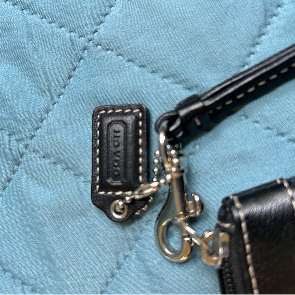 Coach Black Leather Wristlet - Picture 3 of 7